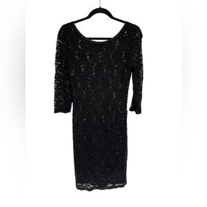 onyx nite black lace dress Onyx Cluny Lace Dress